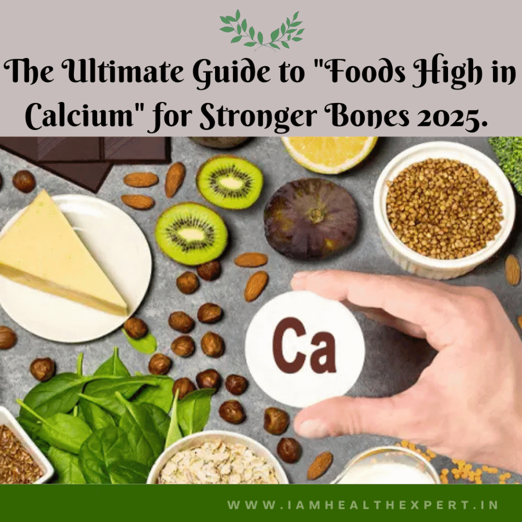 The Ultimate Guide to "Foods High in Calcium" for Stronger Bones 2025.