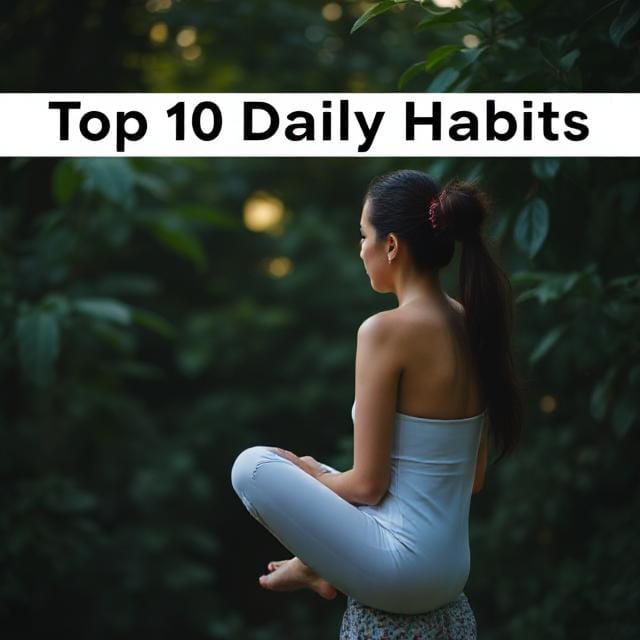 Top 10 Daily Habits for Better "Health and Wellness" in 2025.